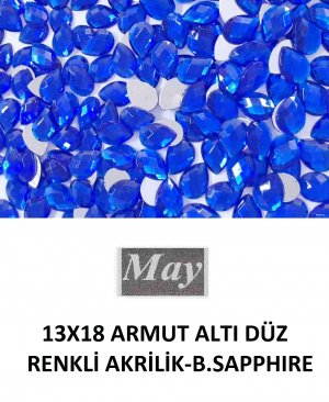 13X18 ARMUT ALTI DÜZ RENKLİ AKRİLİK-B.SAPPHIRE