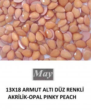 13X18 ARMUT ALTI DÜZ RENKLİ AKRİLİK-OPAL PINKY PEACH