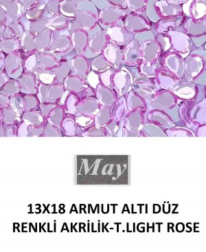 13X18 ARMUT ALTI DÜZ RENKLİ AKRİLİK-T.LIGHT ROSE