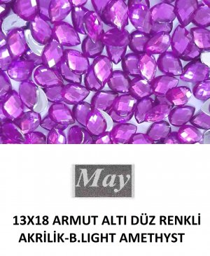 13X18 ARMUT ALTI DÜZ RENKLİ AKRİLİK-B.LIGHT AMETHYST