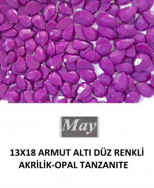 13X18 ARMUT ALTI DÜZ RENKLİ AKRİLİK-OPAL TANZANITE