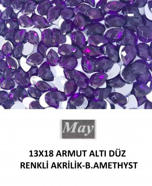 13X18 ARMUT ALTI DÜZ RENKLİ AKRİLİK-B.AMETHYST