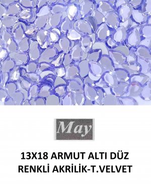 13X18 ARMUT ALTI DÜZ RENKLİ AKRİLİK-T.VELVET