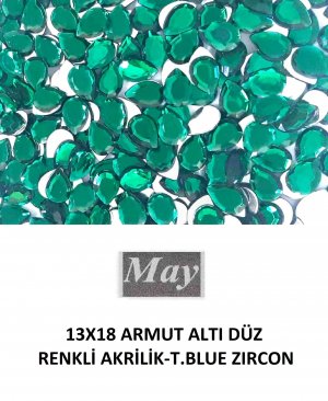 13X18 ARMUT ALTI DÜZ RENKLİ AKRİLİK-T.BLUE ZIRCON