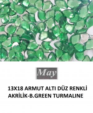 13X18 ARMUT ALTI DÜZ RENKLİ AKRİLİK-B.GREEN TURMALINE