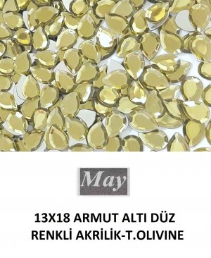 13X18 ARMUT ALTI DÜZ RENKLİ AKRİLİK-T.OLIVINE