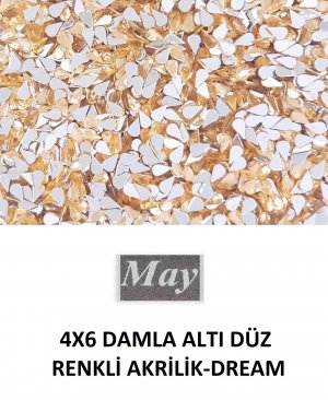 4X6 DAMLA ALTI DÜZ RENKLİ AKRİLİK-DREAM