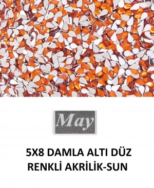 5X8 DAMLA ALTI DÜZ RENKLİ AKRİLİK-SUN