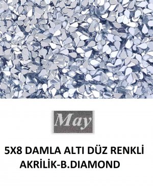 5X8 DAMLA ALTI DÜZ RENKLİ AKRİLİK-B.DIAMOND