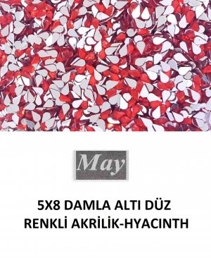 5X8 DAMLA ALTI DÜZ RENKLİ AKRİLİK-HYACINTH