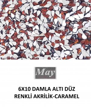 6X10 DAMLA ALTI DÜZ RENKLİ AKRİLİK-CARAMEL