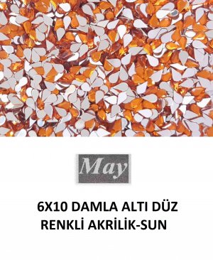 6X10 DAMLA ALTI DÜZ RENKLİ AKRİLİK-SUN