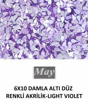 6X10 DAMLA ALTI DÜZ RENKLİ AKRİLİK-LIGHT VIOLET