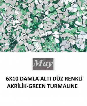 6X10 DAMLA ALTI DÜZ RENKLİ AKRİLİK-G.TURMALINE