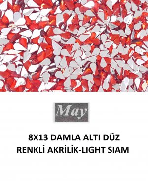 8X13 DAMLA ALTI DÜZ RENKLİ AKRİLİK-LIGHT SIAM