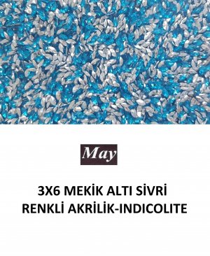 3X6 MEKİK ALTI SİVRİ RENKLİ AKRİLİK-INDICOLITE