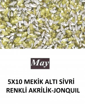 5X10 MEKİK ALTI SİVRİ RENKLİ AKRİLİK-JONQUIL