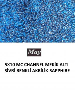 5X10 MC CHANNEL MEKİK ALTI SİVRİ RENKLİ AKRİLİK-SAPPHIRE