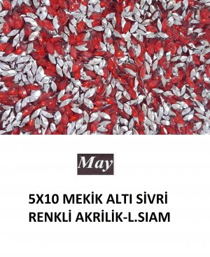 5X10 MEKİK ALTI SİVRİ RENKLİ AKRİLİK-LIGHT SIAM