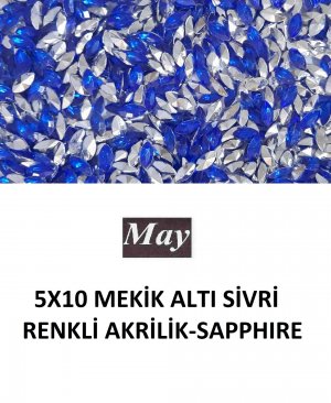 5X10 MEKİK ALTI SİVRİ RENKLİ AKRİLİK-SAPPHIRE