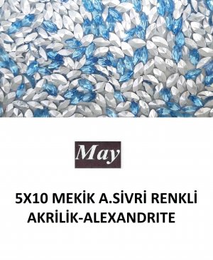 5X10 MEKİK ALTI SİVRİ RENKLİ AKRİLİK-ALEXANDRITE