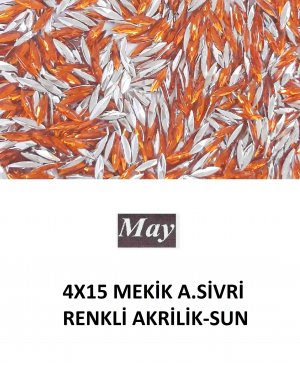 4X15 MEKİK ALTI SİVRİ RENKLİ AKRİLİK-SUN