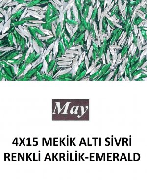 4X15 MEKİK ALTI SİVRİ RENKLİ AKRİLİK-EMERALD