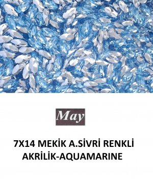 7X14 MEKİK ALTI SİVRİ RENKLİ AKRİLİK-AQUAMARINE