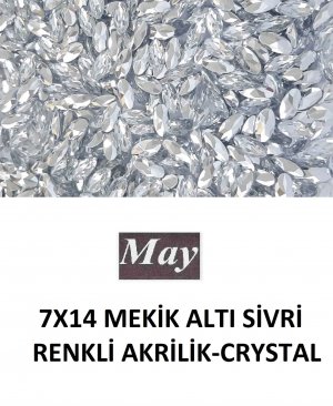 7X14 MEKİK ALTI SİVRİ RENKLİ AKRİLİK-CRYSTAL