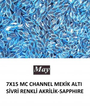 7X15 MC CHANNEL MEKİK ALTI SİVRİ RENKLİ AKRİLİK-SAPPHIRE