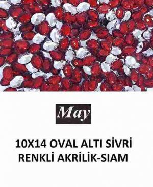 10X14 OVAL ALTI SİVRİ RENKLİ AKRİLİK-SIAM