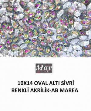 10X14 OVAL ALTI SİVRİ RENKLİ AKRİLİK-AB MAREA