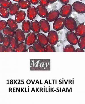 18X25 OVAL ALTI SİVRİ RENKLİ AKRİLİK-SIAM