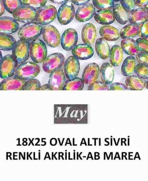 18X25 OVAL ALTI SİVRİ RENKLİ AKRİLİK-AB MAREA