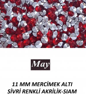 11 MM MERCİMEK ALTI SİVRİ RENKLİ AKRİLİK-SIAM