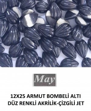12X25 ARMUT BOMBELİ ALTI DÜZ RENKLİ AKRİLİK-ÇİZGİLİ JET