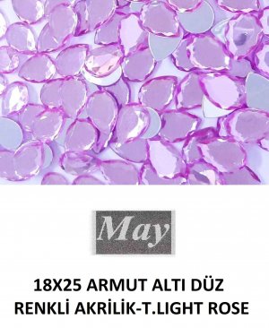 18X25 ARMUT ALTI DÜZ RENKLİ AKRİLİK-T.LIGHT ROSE