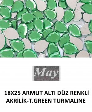 18X25 ARMUT ALTI DÜZ RENKLİ AKRİLİK-T.GREEN TURMALINE