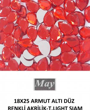 18X25 ARMUT ALTI DÜZ RENKLİ AKRİLİK-T.LIGHT SIAM