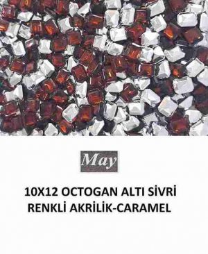 10X12 OCTOGAN ALTI SİVRİ RENKLİ AKRİLİK-CARAMEL