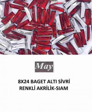 8X24 BAGET ALTI SİVRİ RENKLİ AKRİLİK-SIAM