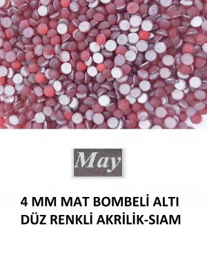 4 MM MAT BOMBELİ ALTI DÜZ RENKLİ AKRİLİK-SIAM