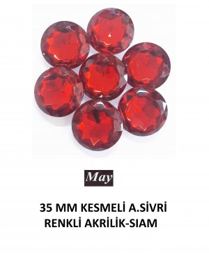 35 MM KESMELİ ALTI SİVRİ RENKLİ AKRİLİK-SIAM