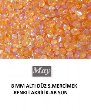 8 MM ALTI DÜZ S.MERCİMEK RENKLİ AKRİLİK-AB SUN