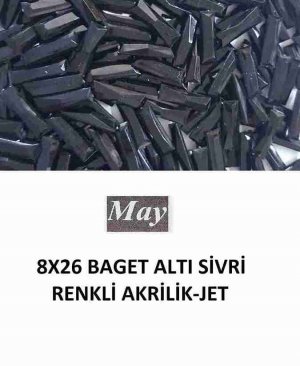 8X26 BAGET ALTI SİVRİ RENKLİ AKRİLİK-JET