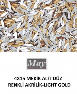 4X15 MEKİK ALTI DÜZ RENKLİ AKRİLİK-LIGHT GOLD