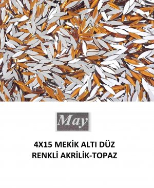 4X15 MEKİK ALTI DÜZ RENKLİ AKRİLİK-TOPAZ