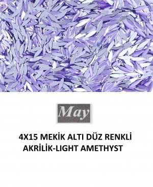 4X15 MEKİK ALTI DÜZ RENKLİ AKRİLİK-LIGHT AMETHYST