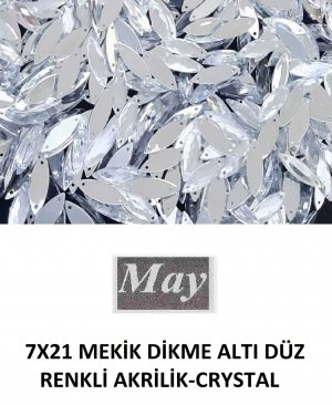 7X21 MEKİK DİKME ALTI DÜZ RENKLİ AKRİLİK-CRYSTAL