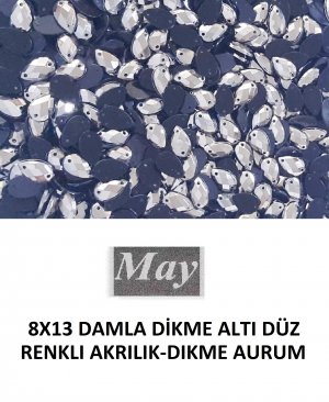 8X13 DAMLA DİKME ALTI DÜZ RENKLİ AKRİLİK-DİKME AURUM